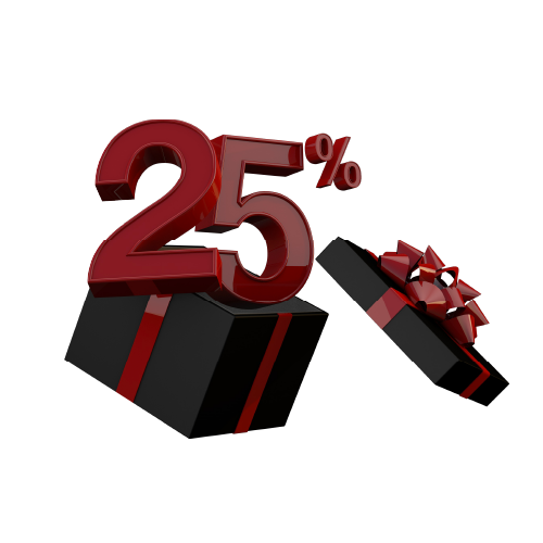 25%